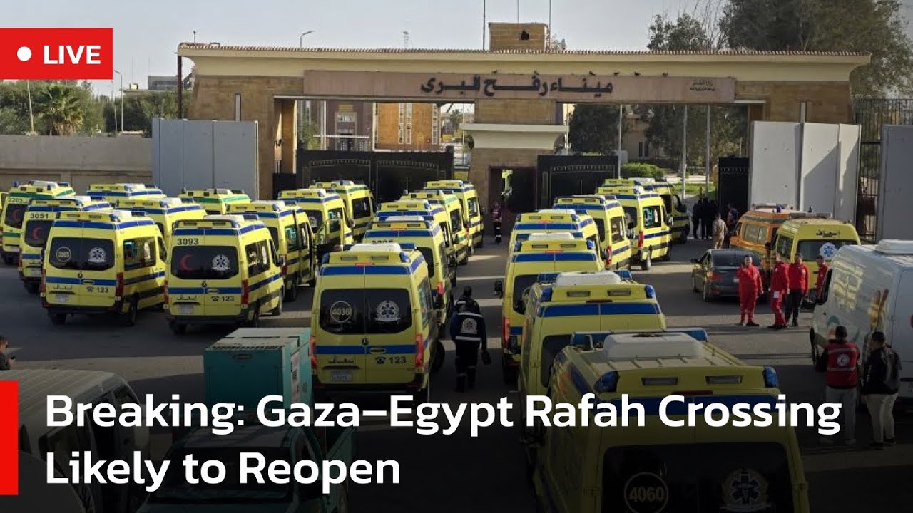 🔴LIVE: Rafah Crossing Between Gaza and Egypt Expected to Open Soon | AC1W