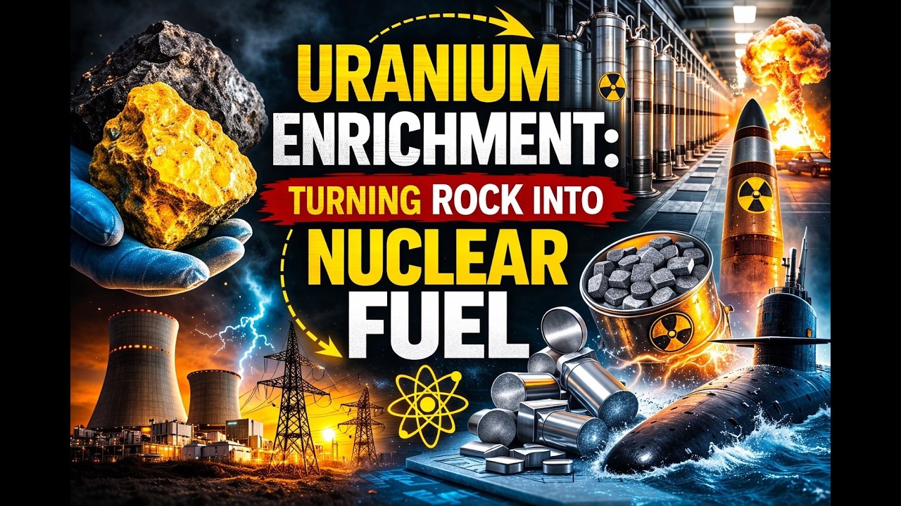 Uranium Enrichment Explained: How Nuclear Fuel is Made? #uraniumenrichment #nuclearfuel