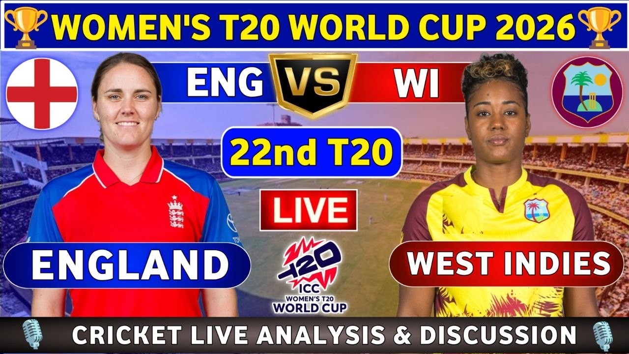 England Women vs West Indies Women, 22nd T20 Live Score & Commentary ENGW vs WIW 22nd Match