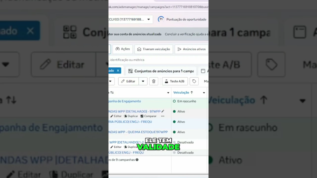 Por que ❌NÃO❌ pausar campanhas de engajamento☝