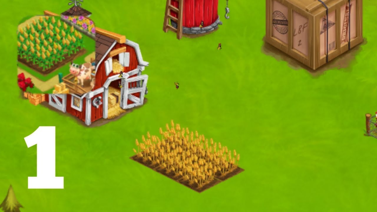 Farm day village farming - gameplay walkthrough part 1 - tutorial ( android )