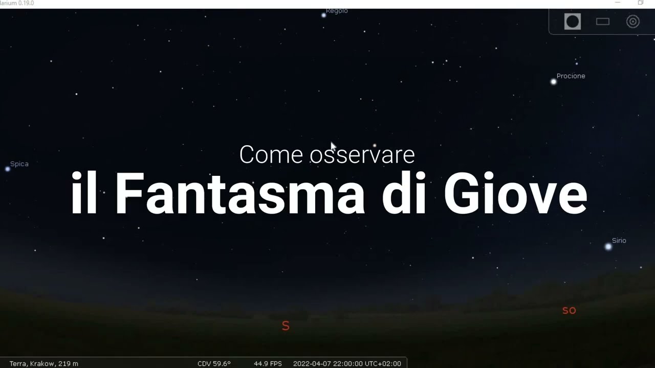 Come trovare il Fantasma di Giove