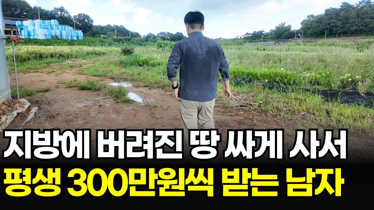 버려진 땅 주워서 평생 월에 300만원씩 받는 40대 남자