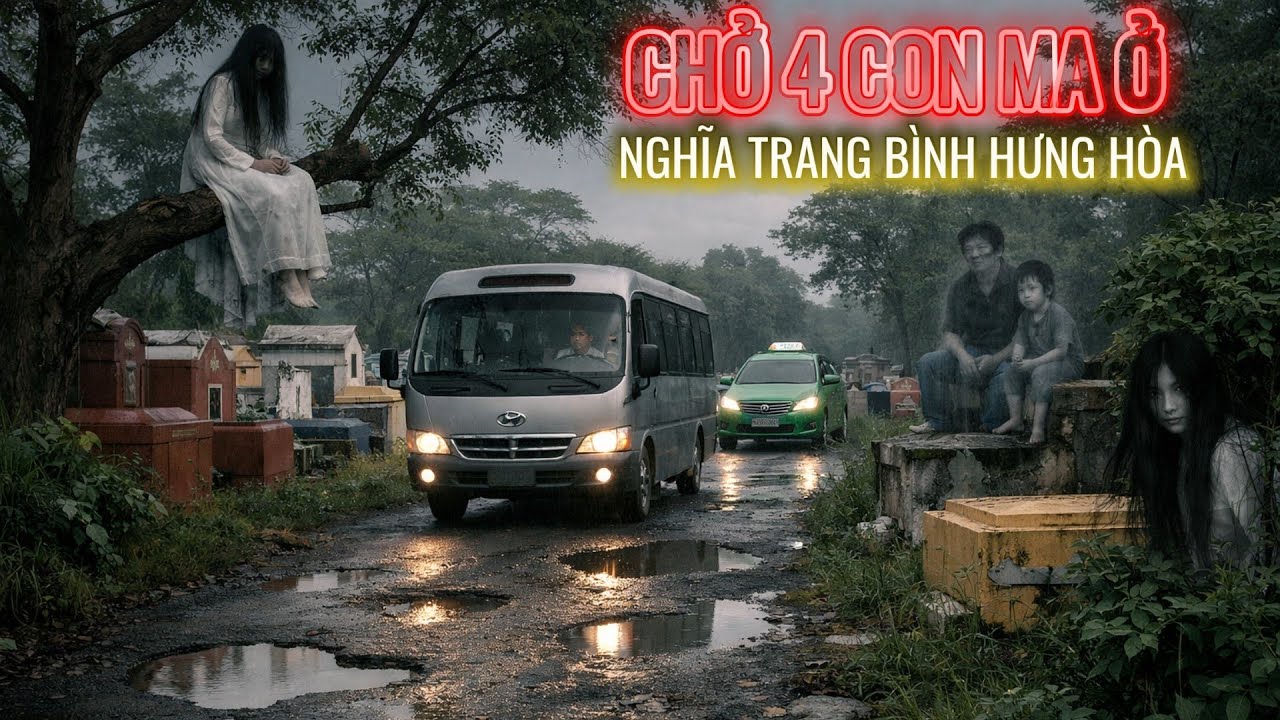 Tài Xế Chở 4 Con Ma Ở Nghĩa Địa Bình Hưng Hòa: Truyện Ma Tài Xế Đường Dài