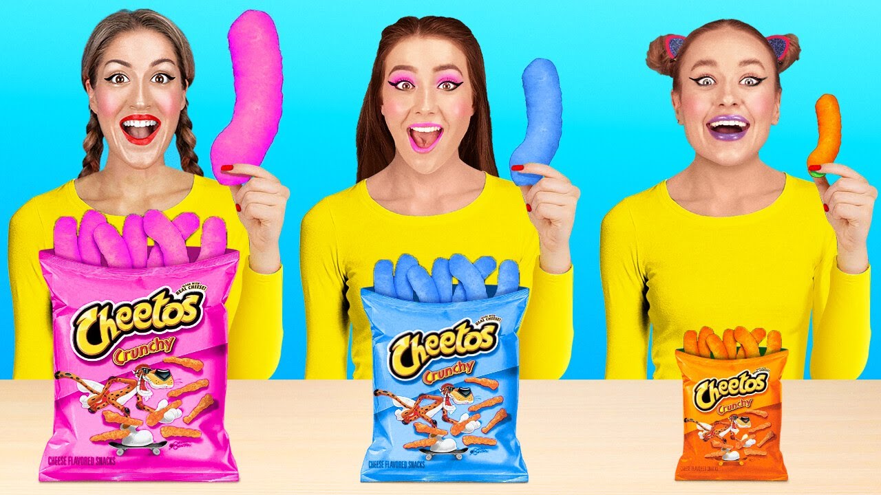 معركة الطعام بالألوان! 🌈🍔 لون واحد فقط لمدة 24 ساعة؟! بواسطة 123 GO! FOOD