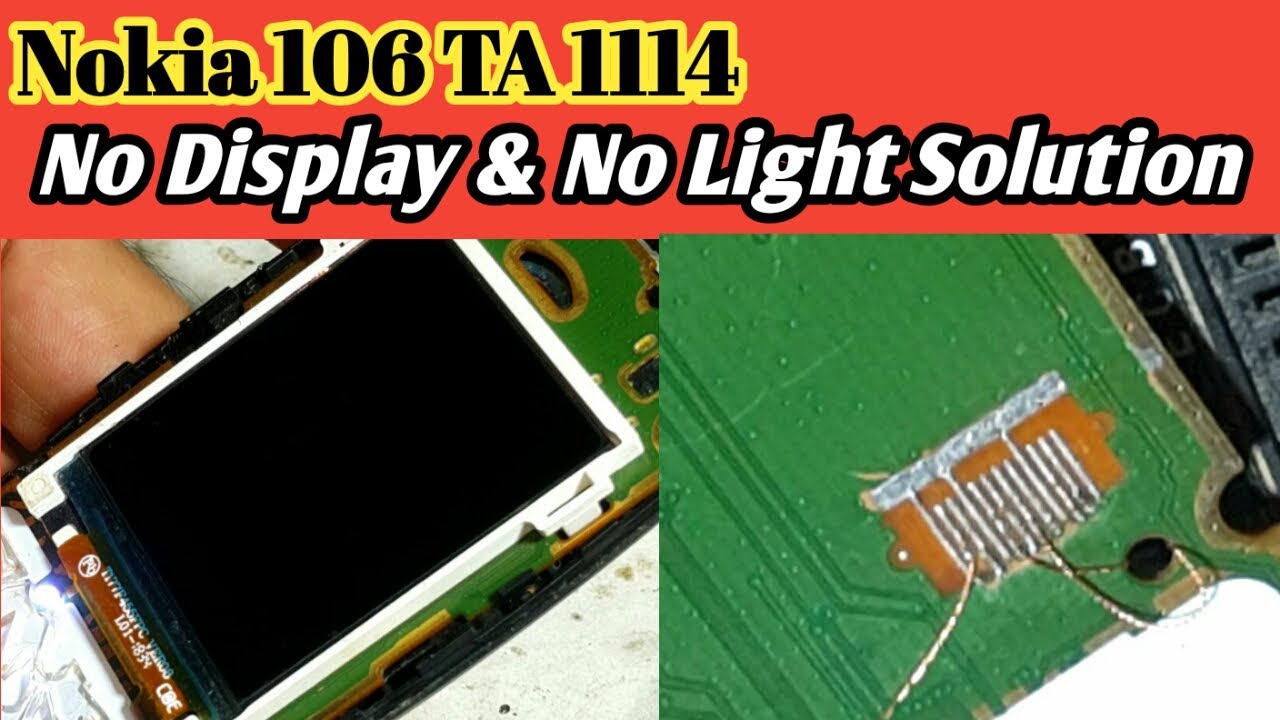 NOKIA 106 TA 1114 NO DISPLAY NO LCD LIGHT SOLUTION | NOKIA 106 DISPLAY LIGHT SOLUTION #nokia