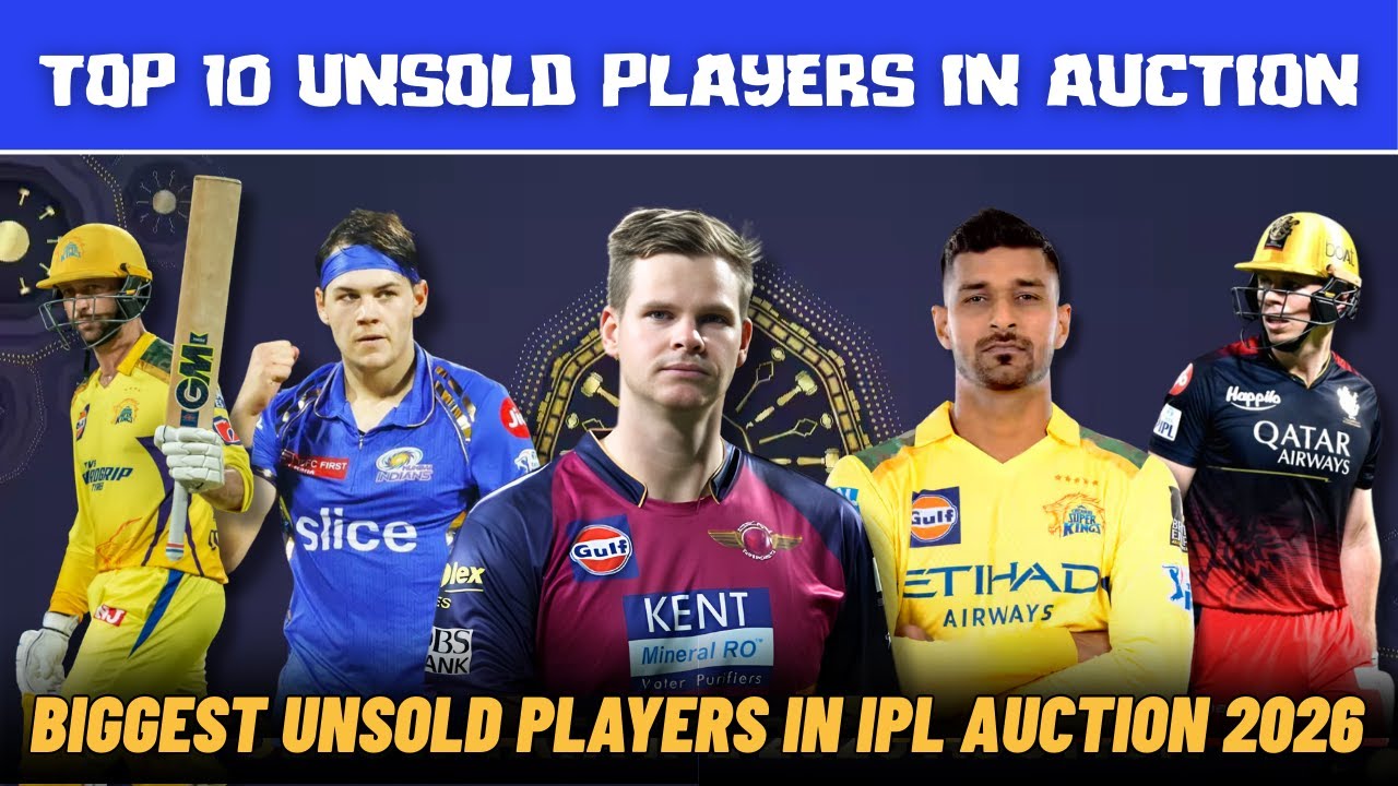 IPL 2026 Top 10 Unsold Players Revealed! Former CSK players unsold? | IPL News Tamil
