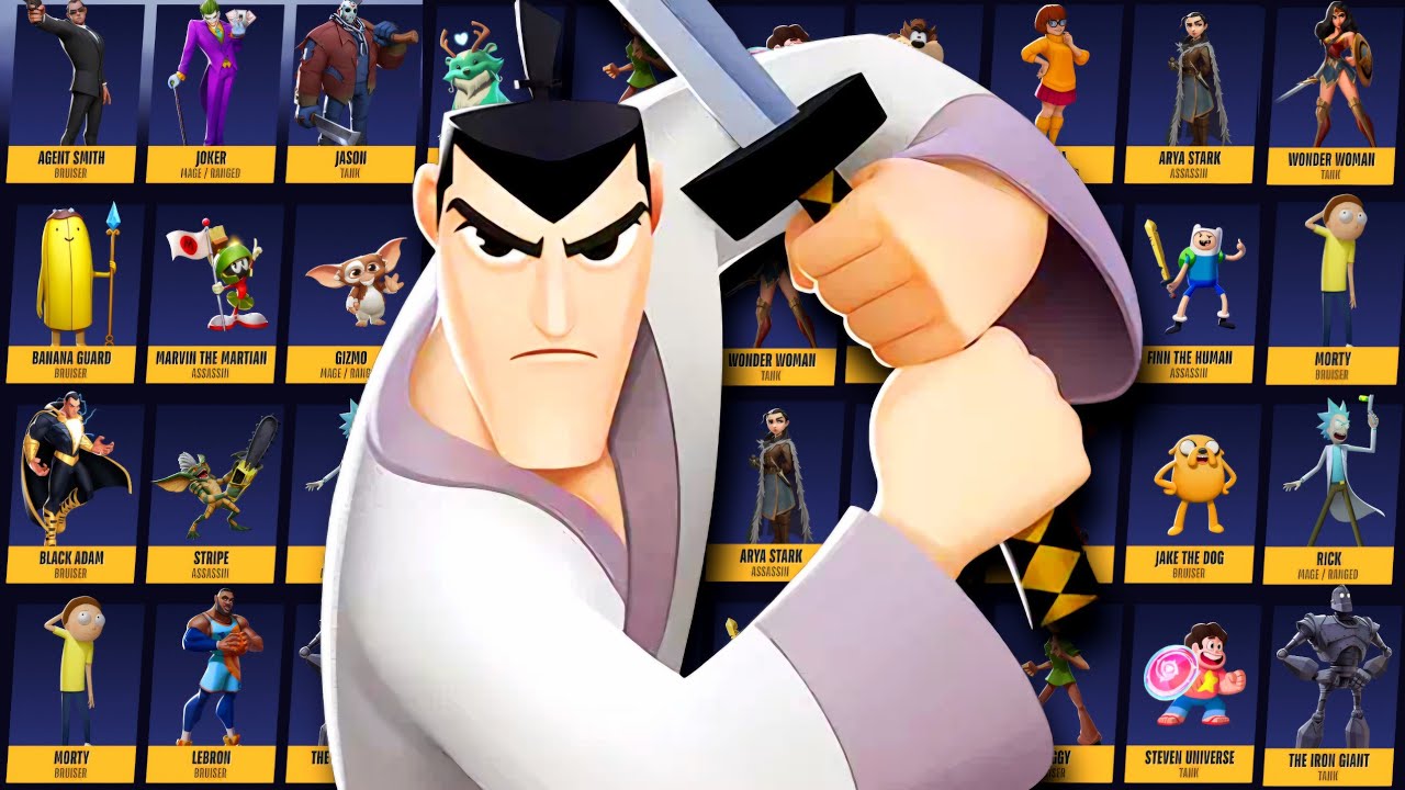 Multiversus - ALL Samurai Jack Unique Interactions, Dialogue, Taunts, Skins | SEASON 2 (PS5 4k)