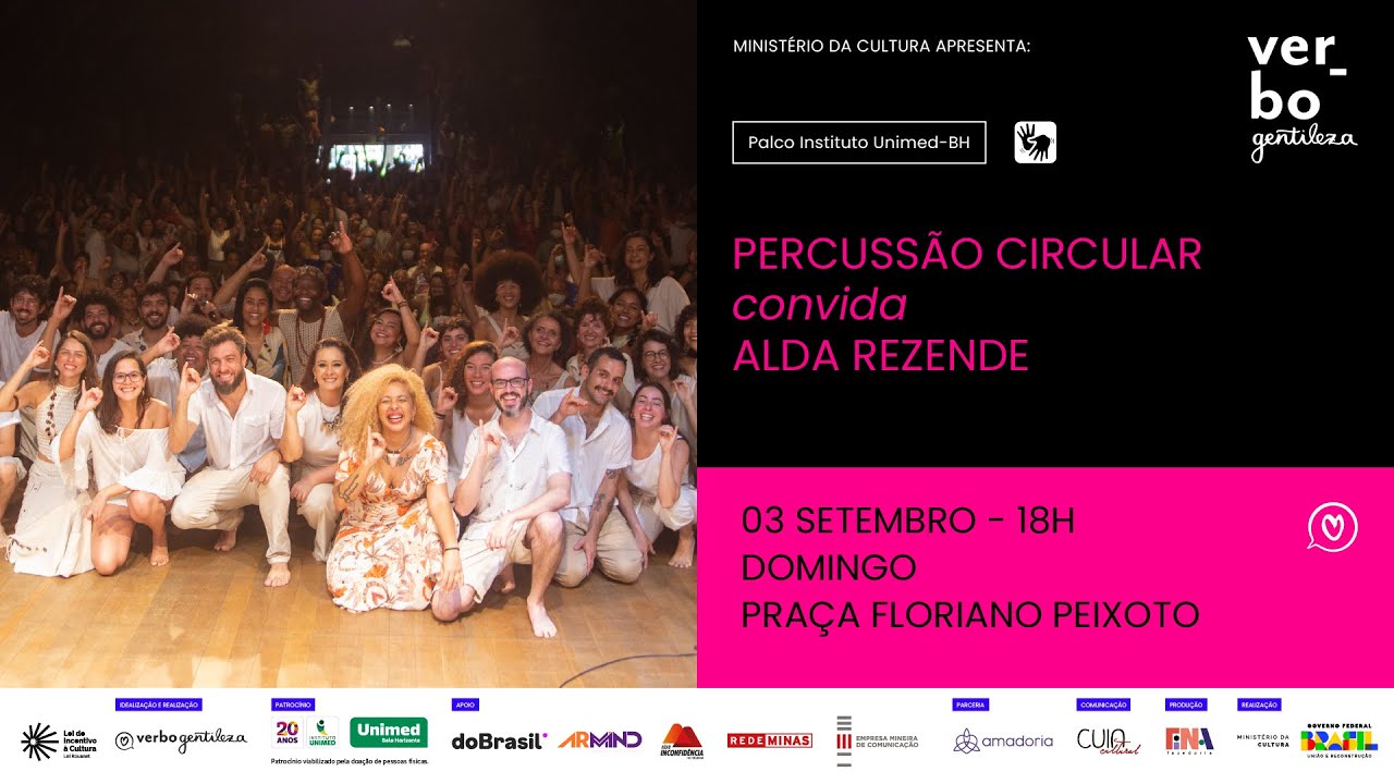 PERCUSSÃO CIRCULAR CONVIDA ALDA REZENDE