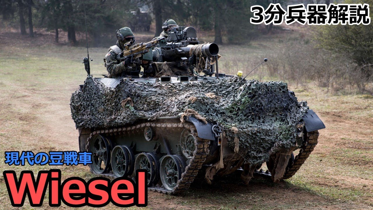 【3分兵器解説】ドイツ陸軍空挺戦闘車 ヴィーゼル　～現代に蘇った豆戦車～