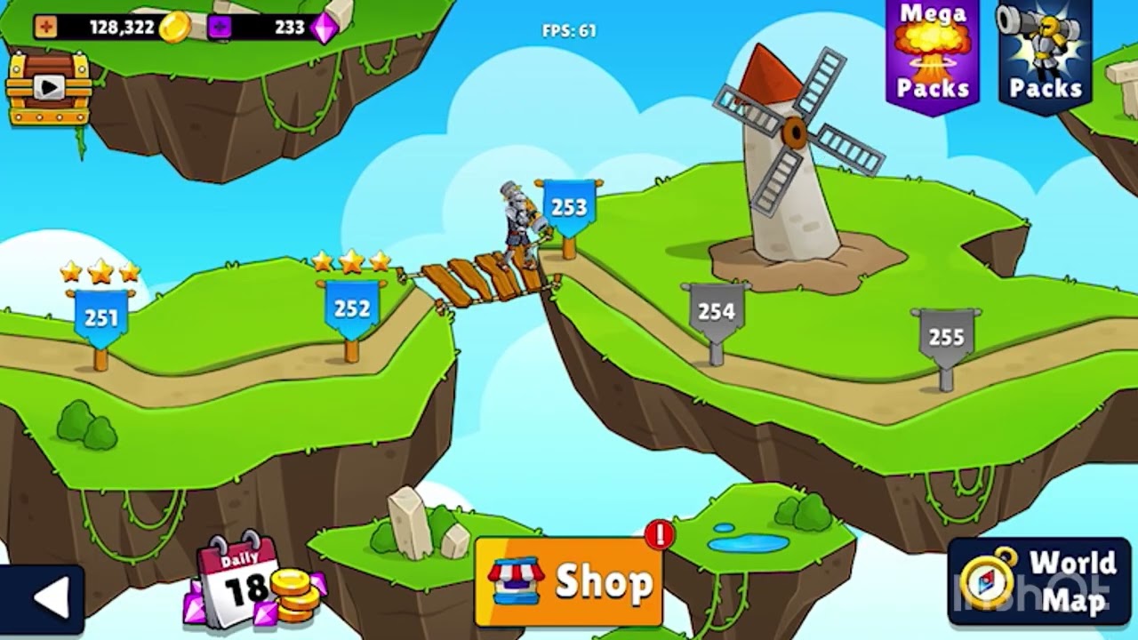 Bomb stick. Bazuka puzzle     Level 251-255