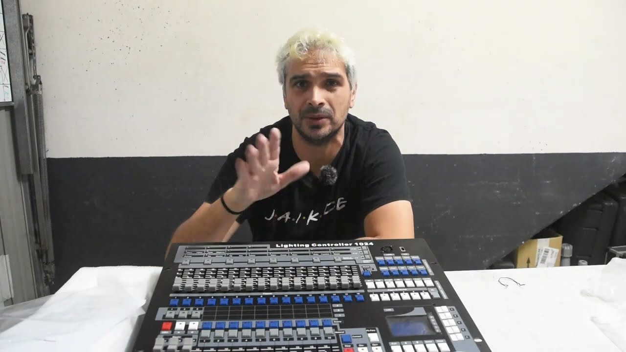 SHEHDS Flight Case con consola DMX 1024 review espa&ntilde;ol castellano