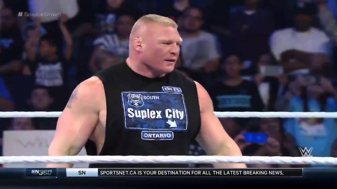 Brock Lesnar Returns to Smackdown 2/18/16
