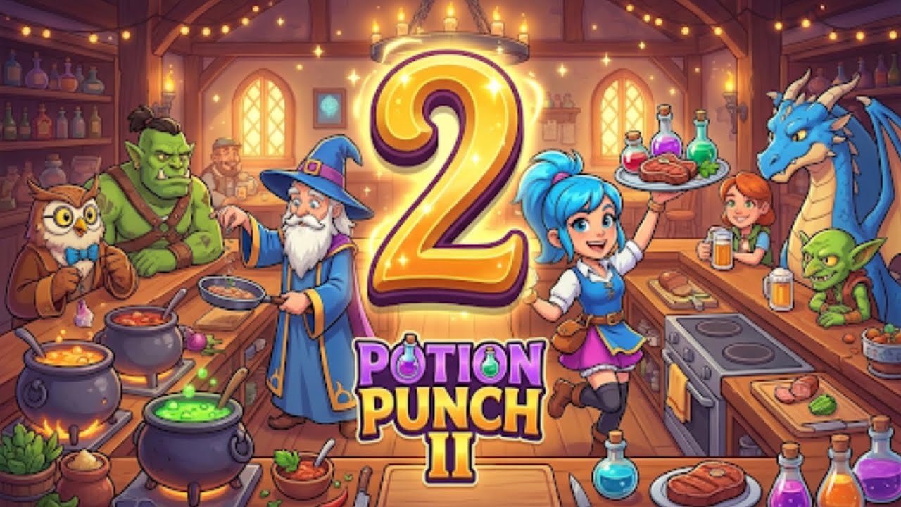 Potion Punch 2 Gameplay | Fast & Fun Time Management Challenge