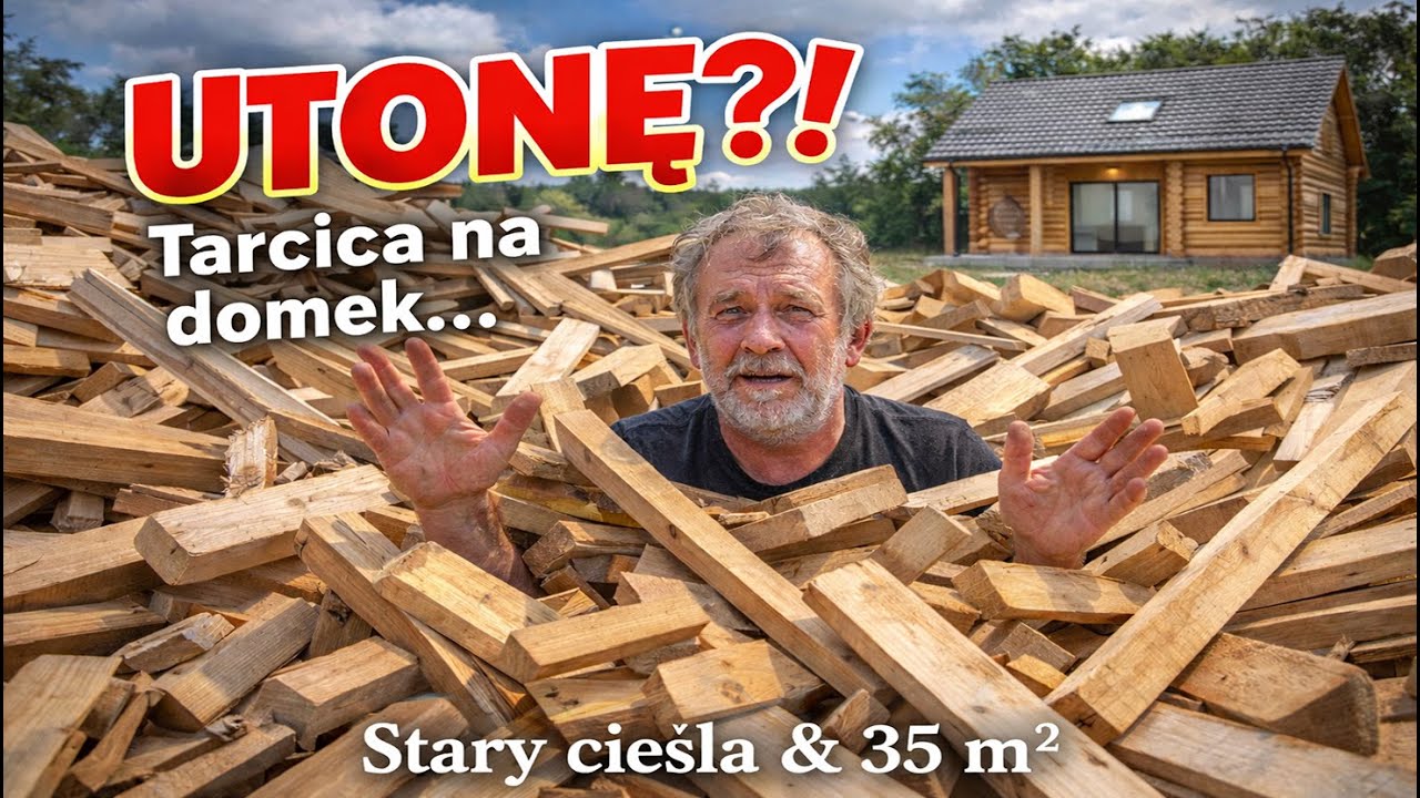 Utonę w odpadach tarcicy? Zakup na domek 70 m2, a realizacja 50 m2. Stary cieśla buduje domek 35 m2.