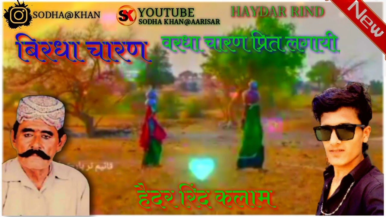 बिरधा चारण वरधा चारण प्रित लगायी हैदर रिंद 💔