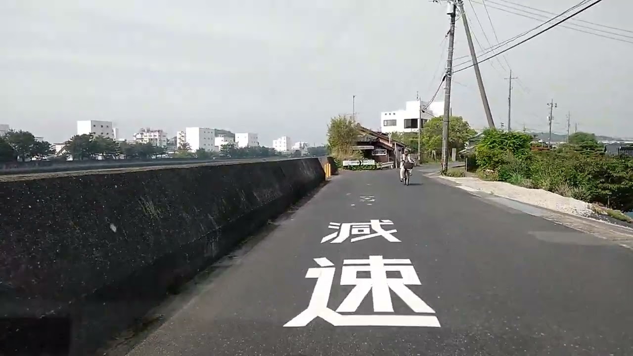 高泊開作浜五挺唐樋までの道のりをドライブ撮影【山陽小野田市】