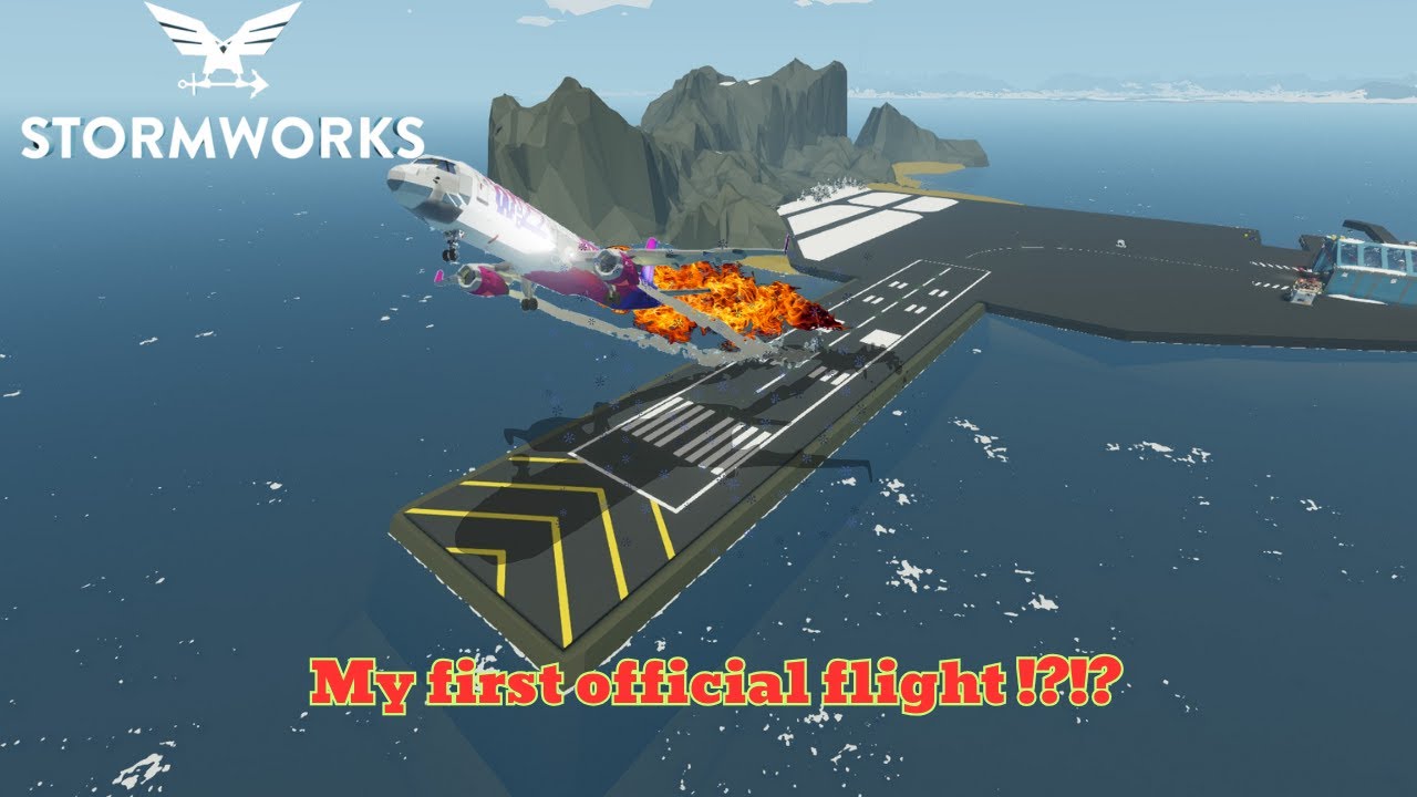 Stormworks- Starting my first official flight!?!?