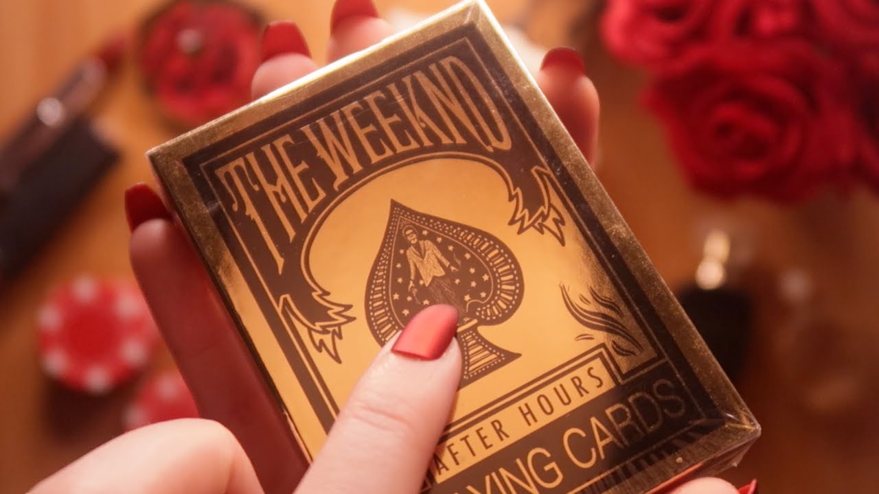 ASMR The Weeknd released an album on a deck of cards! 💔♦️♣️♠️