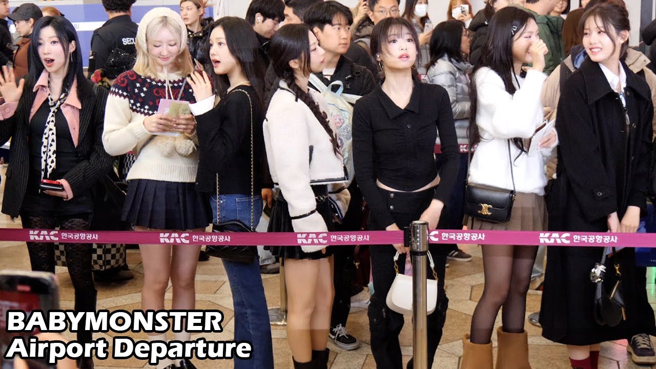 베이비몬스터 출국 직캠 BABYMONSTER Airport Departure｜김포공항  241128