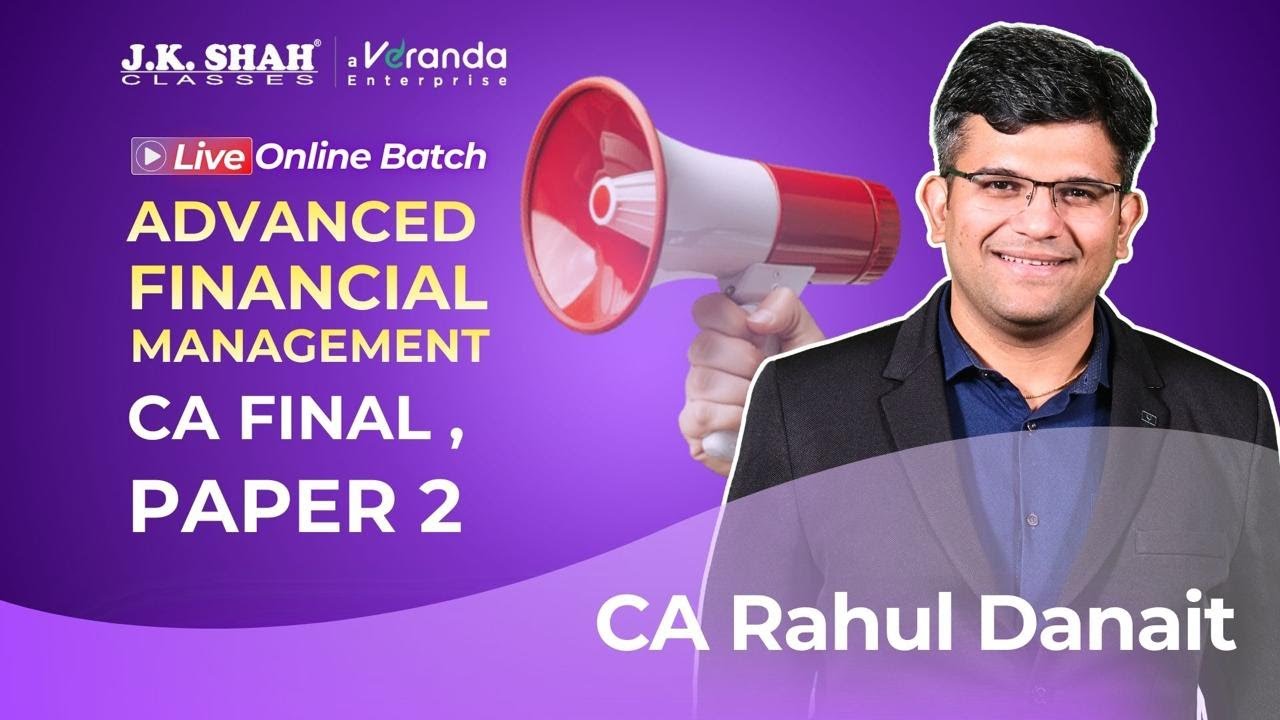 DAY 01 | Introduction to Mutual Funds | CA/CMA Final | By CA Rahul Danait Sir