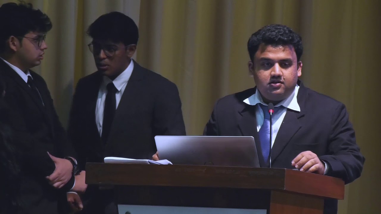 Team IIM Kozhikode's presentation during the Credit Research Challenge 2019 Grand Finale