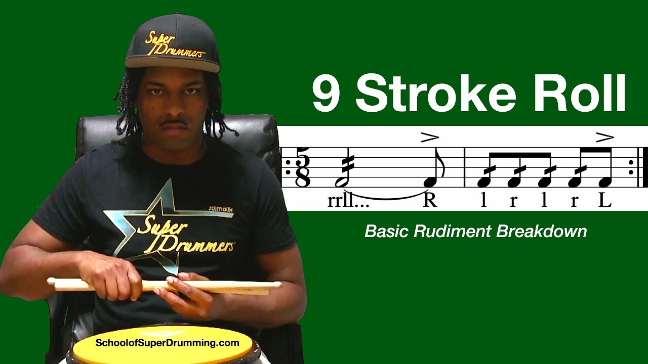 BASIC FOR DRUMMERS | 9 Stroke Roll Breakdown