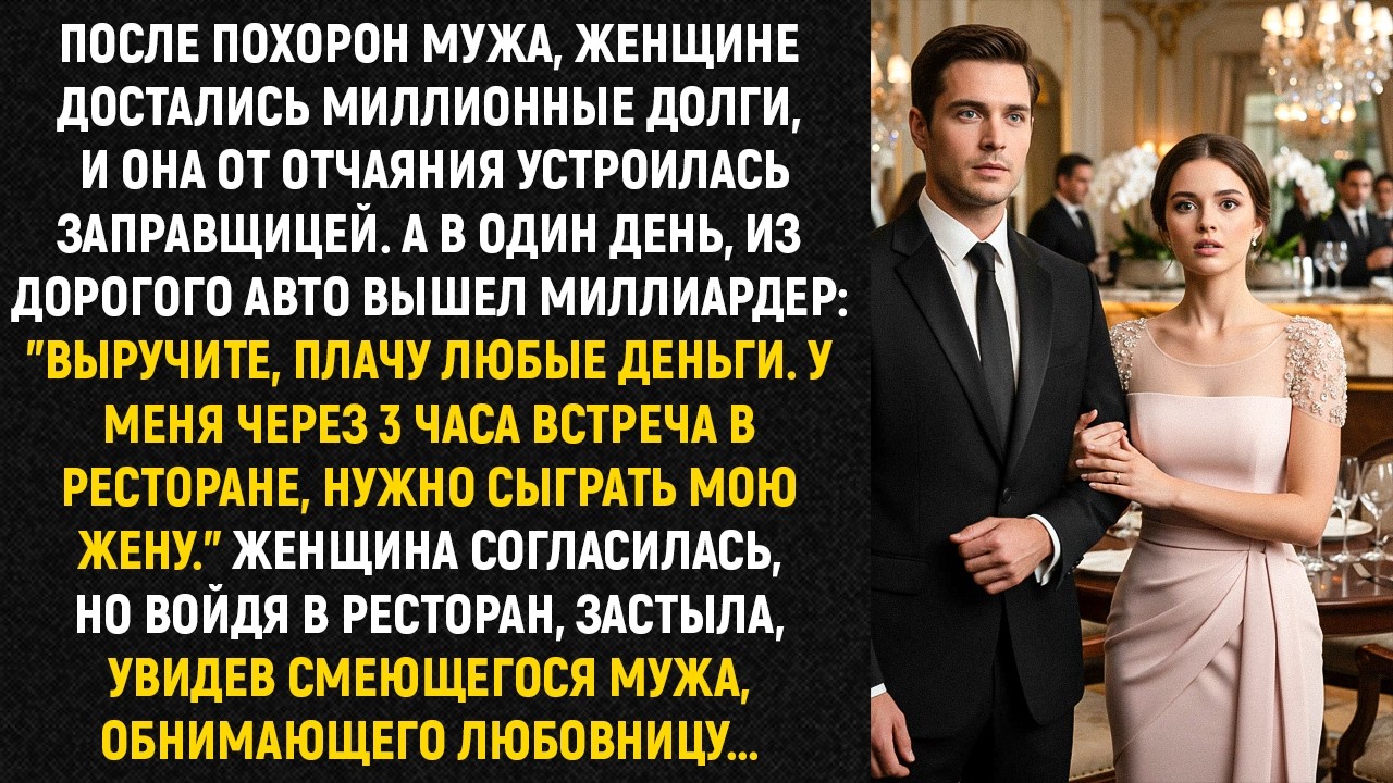 После похорон мужа, женщине достались миллионные долги, и она от отчаяния устроилась заправщицей...