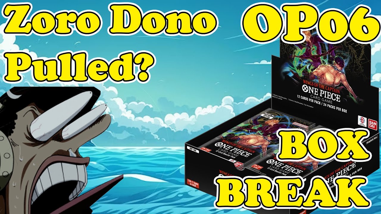 OP06 Box Opening!! Grinding for that Zoro!!