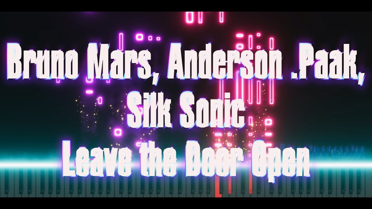 Bruno Mars, Anderson .Paak, Silk Sonic - Leave the Door Open | Piano Cover