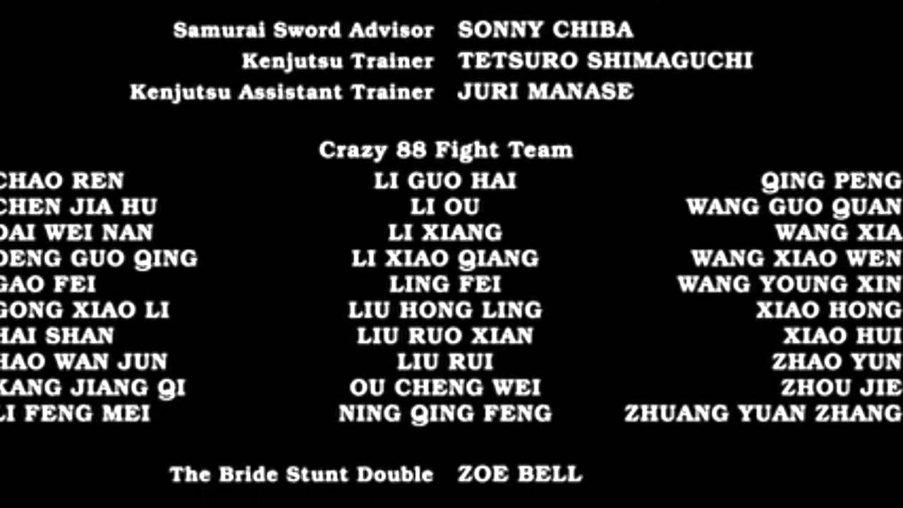 Kill Bill Vol. 1 Finale e titoli di coda - Final scene and credits HD