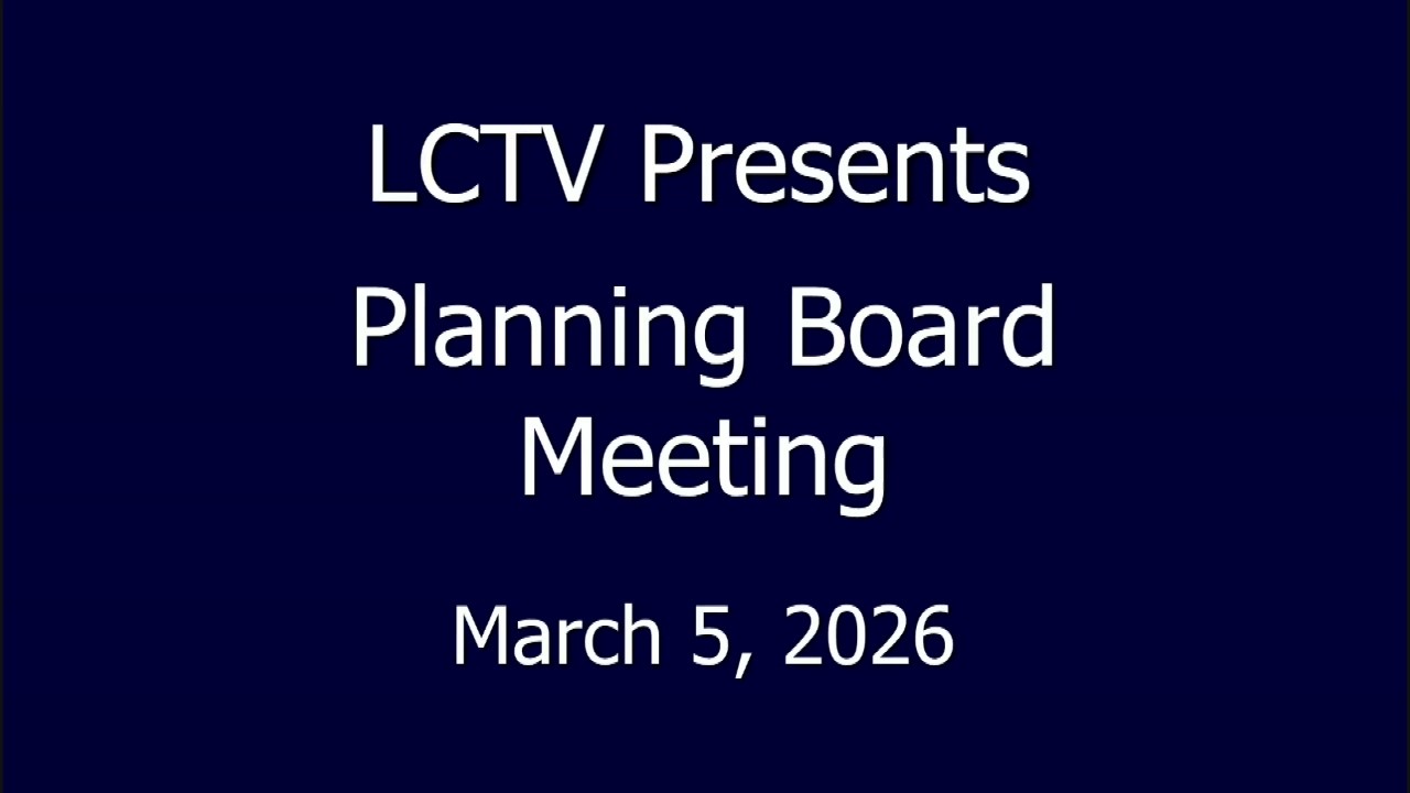 Planning Board - March 5, 2026