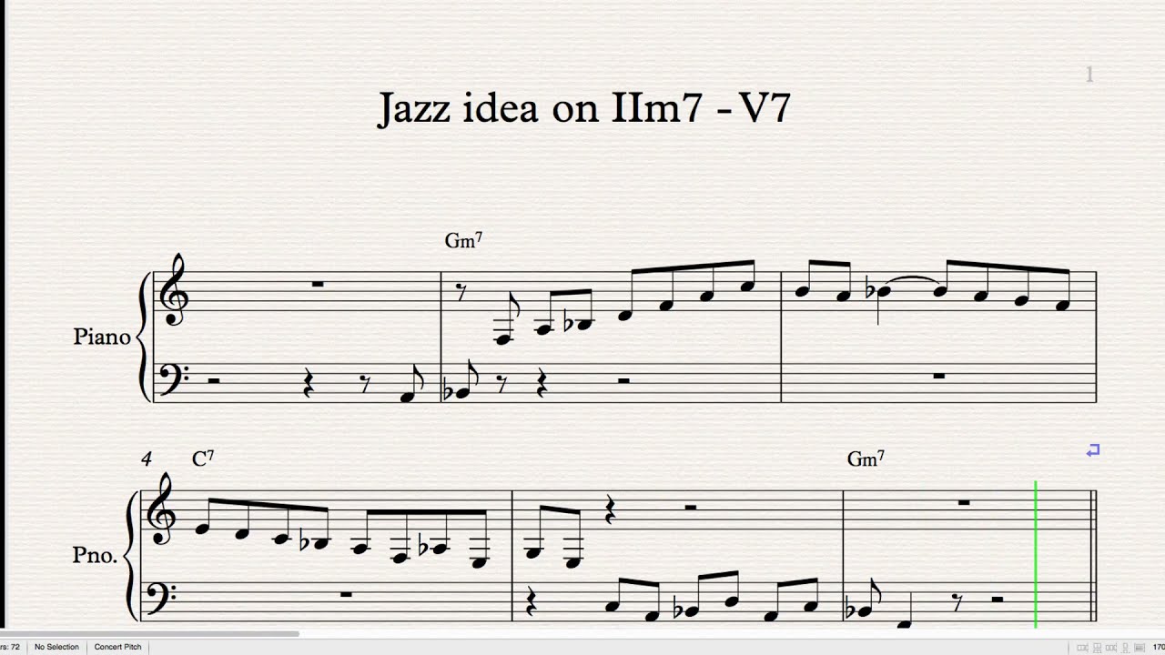 Lesson 14 - Jazz idea on IIm7-V7