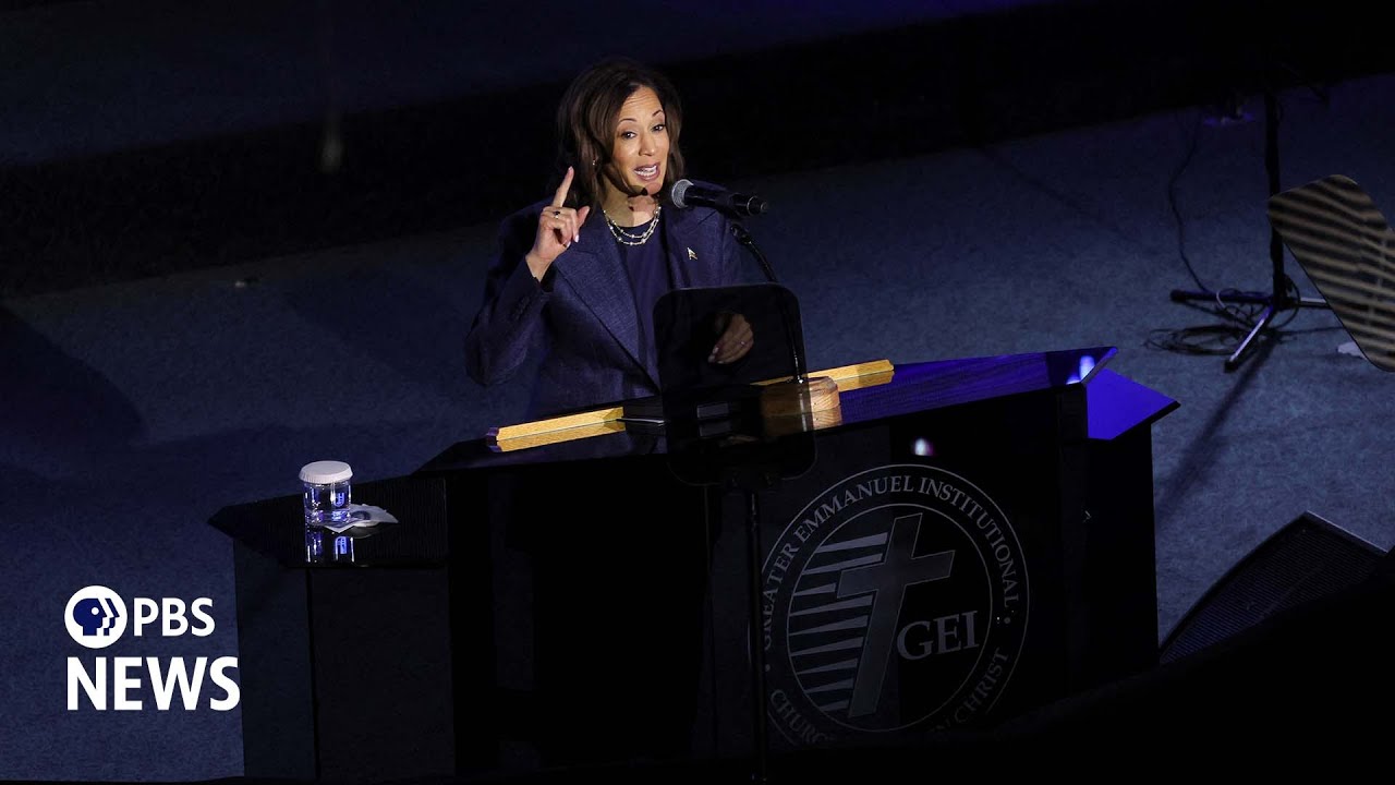 WATCH: Harris delivers remarks at Detroit church on final Sunday of the campaign