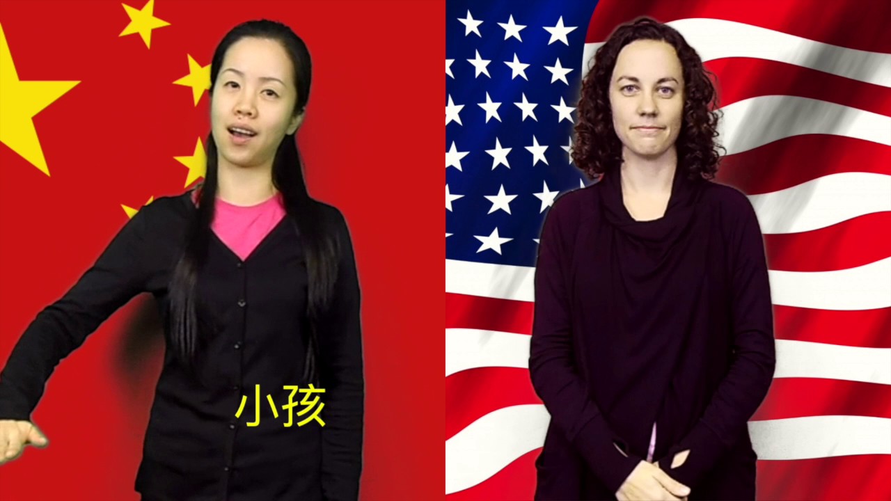 Chinese Sign Language and American Sign Language 