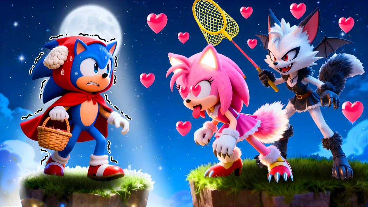 SONIC Gets CRAZY WOLF FANGIRL! Can Sonic Escape?! | Sonic The Hedgehog 3 Animation