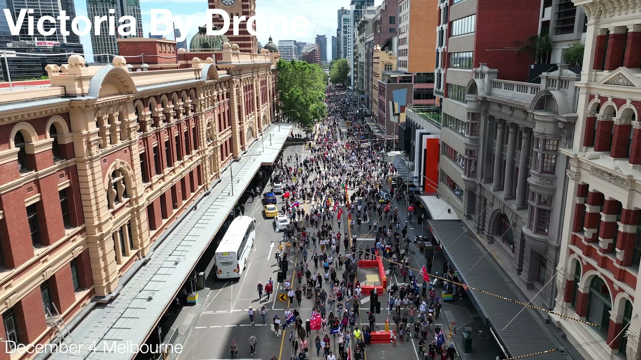 Melbourne Victoria protest 4th December 2021 HD upload
