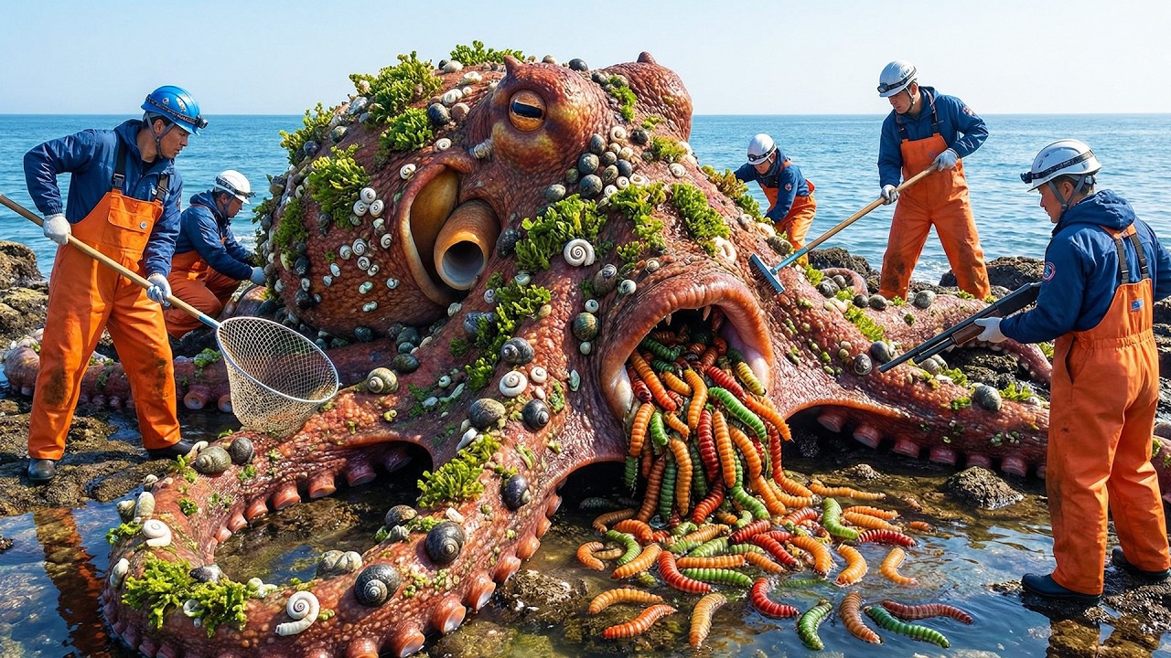 Ocean Care Team Helps Giant Octopus Safely Recover and Return to the Ocean 🐙🌊 | Marine Life Story