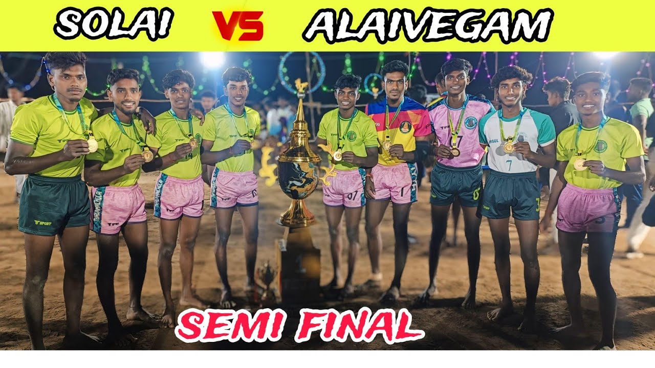 #semifinal #alivegam  vs #solai #65kgmatch#vaniyambadi #kabaddi#tejasports #newvideo 🔥🤼💫💥