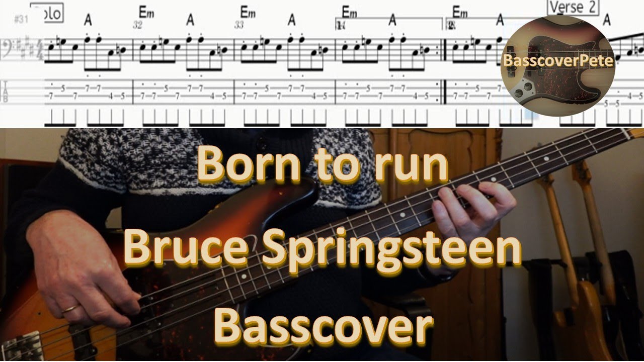 Bruce Springsteen - Born to run. Bass Cover Tabs Score (standard notation) Chords Transcription