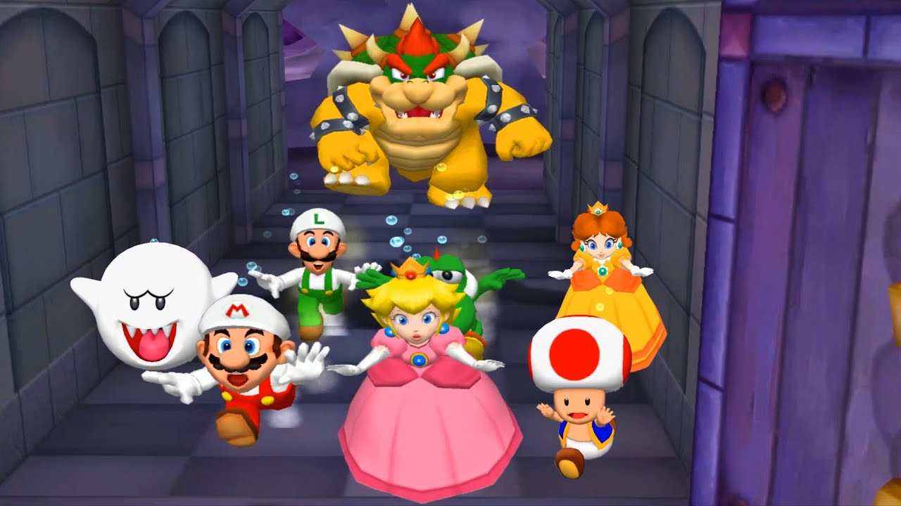 【マリオパーティ5】ミニゲームマリオVsルイージVsヨッシーVsピーチ(最強CPU｢たつじん」)