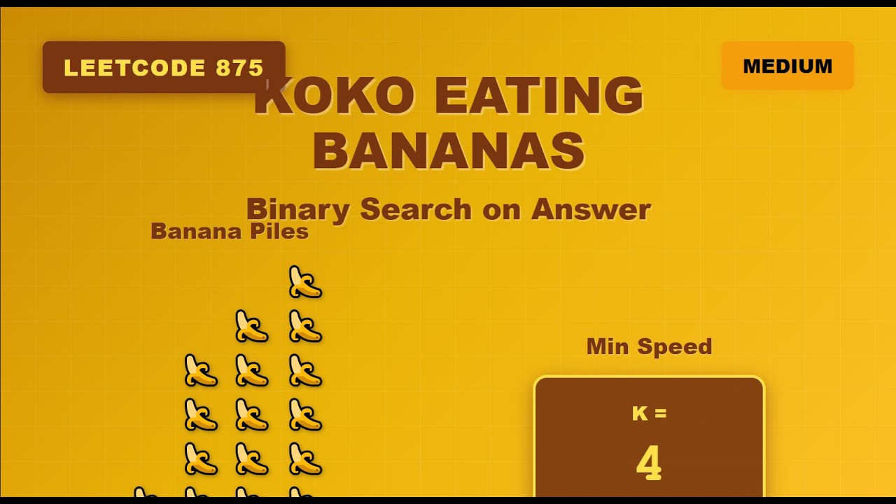 Koko Eating Bananas - LeetCode 875
