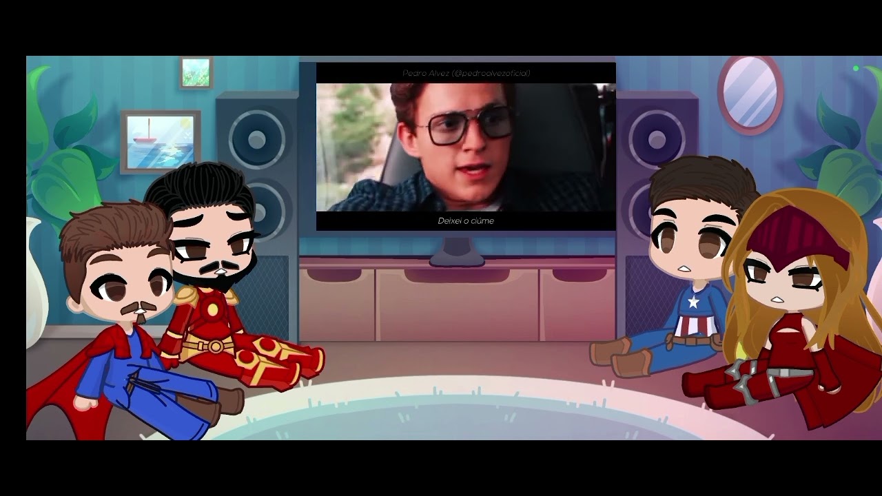 vingadores reagindo a o rap do homem aranha (eu te amo mil milhões)