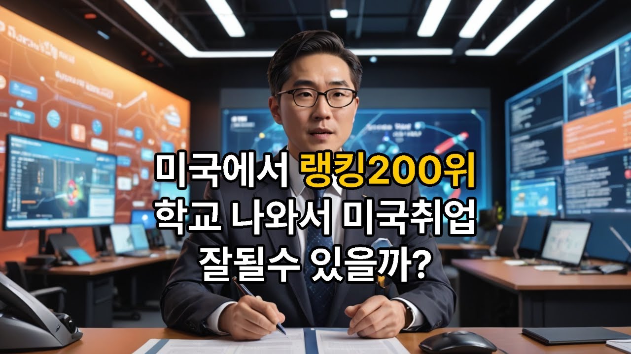 시즌2 제146화 미국에서 랭킹 200위 학교 나와도 취업 잘될수 있을까?