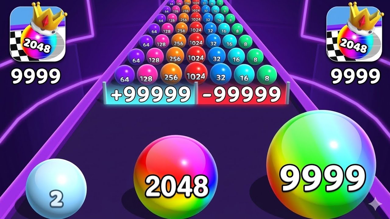 BALL RUN 2048 LIVE: Non-Stop Gameplay &High Score Grind💪