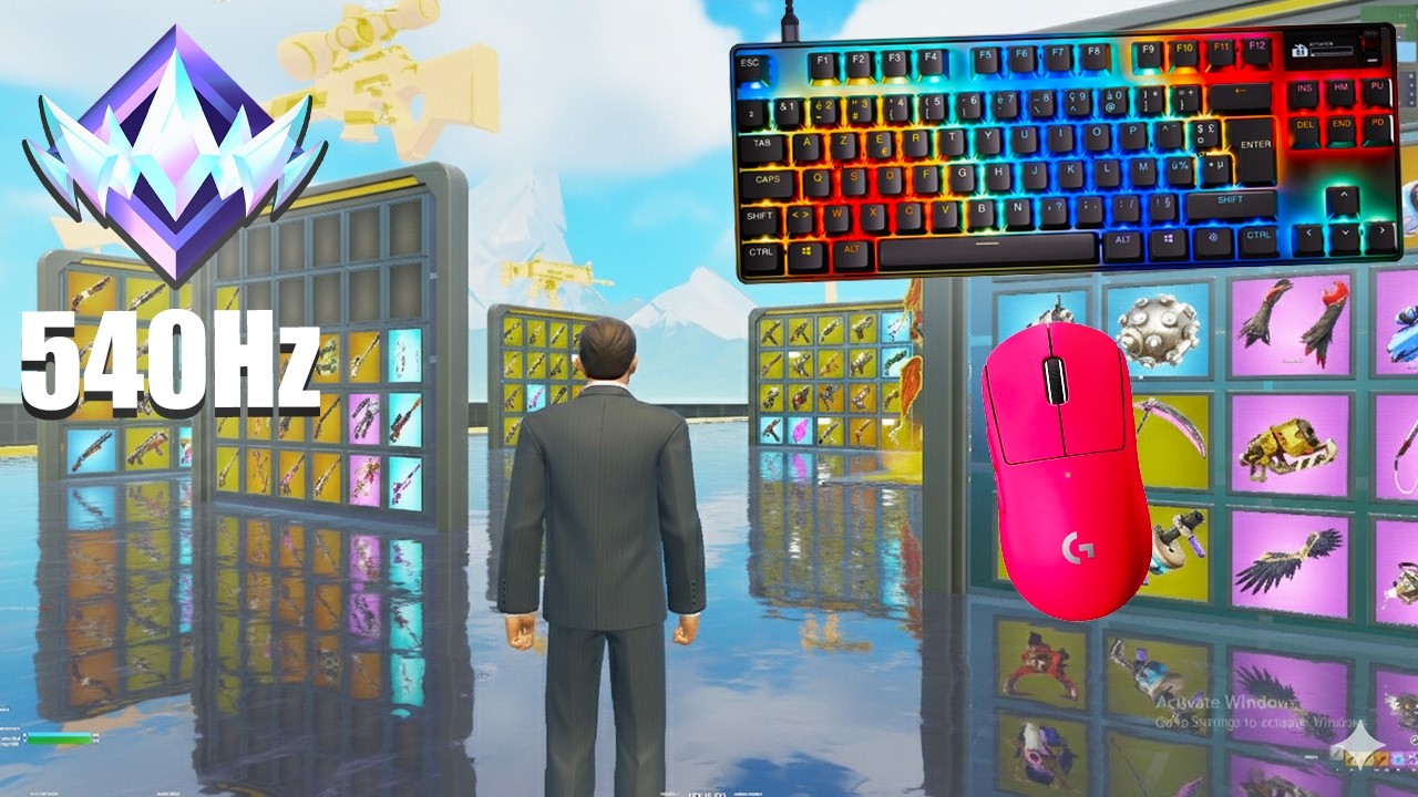 Fortnite ASMR 😴 1v1 With Every Gun 🏆 Satisfying Keyboard & Mouse Gameplay | 540 FPS 4K