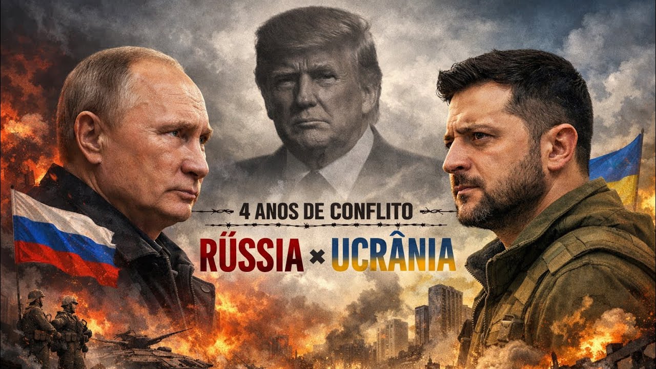 Quatro anos do Conflito Rússia x Ucrânia.