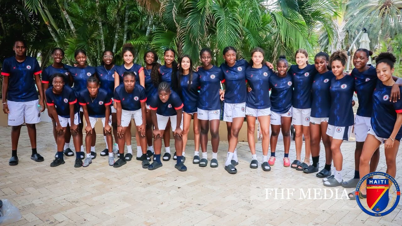 🇭🇹Haiti u17 feminin vs Antigua u17, medam yo motive pou pita. Ann gade ansanm👈🏽 #fhfmedia