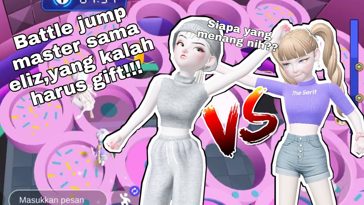 BATTLE JUMP MASTER SAMA ELIZ,YANG KALAH HARUS GIFT!! | ZEPETO INDONESIA