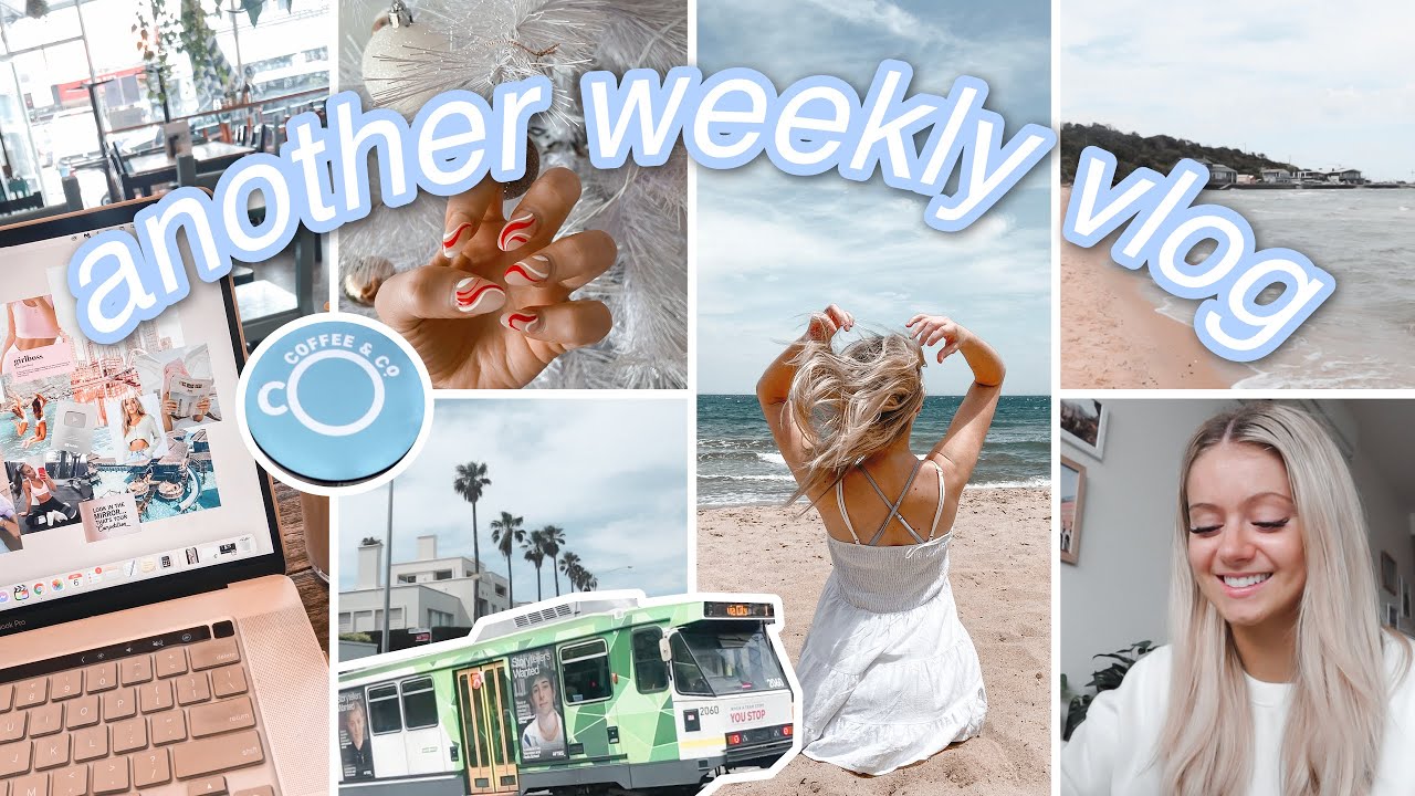 WEEKLY VLOG (part 1) | beach day, lash extensions, xmas nails, editing & more! | Melbourne Australia